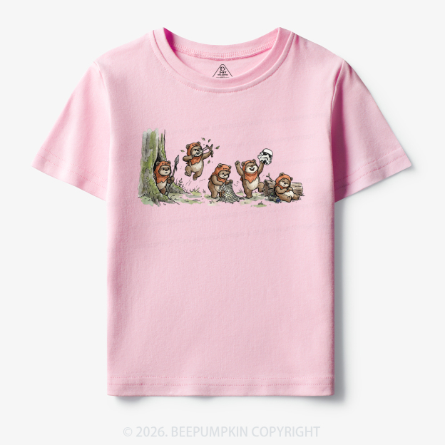 Vintage Galaxy Cute Bear Toddler&Kid's Tees