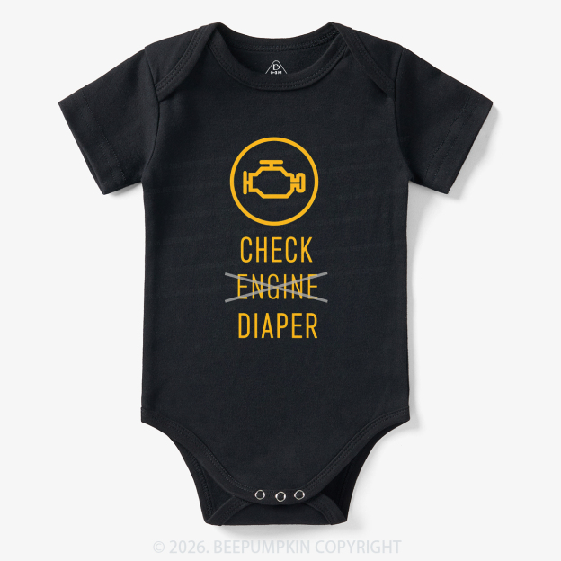 Check Engine Diaper Bodysuit