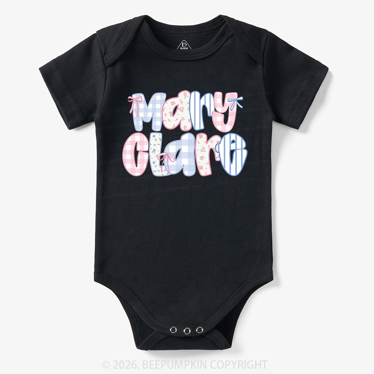 Personalized Name Candy Letters Bodysuit