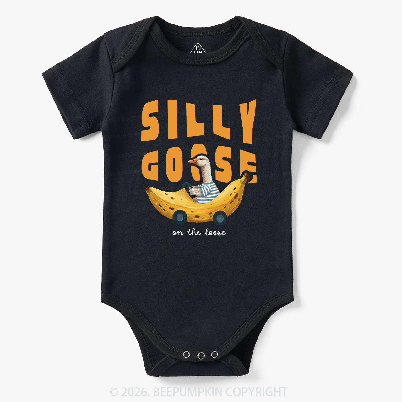 Silly Banana Goose On The Loose Funny Bodysuit