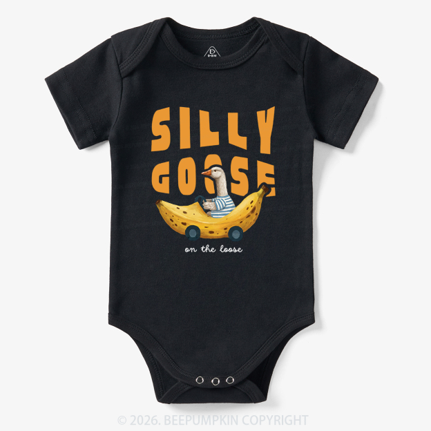 Silly Banana Goose On The Loose Funny Bodysuit