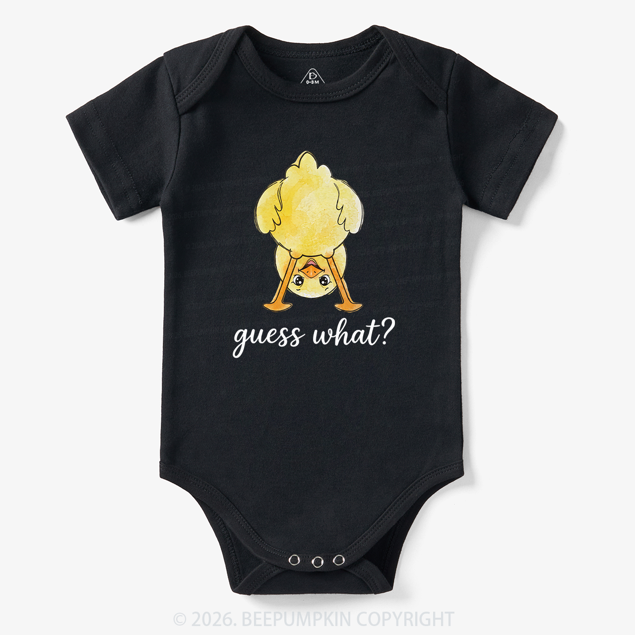 Guess What Chicken Butt Cute Funny Animal Bodysuit