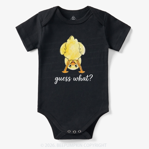 Guess What Chicken Butt Cute Funny Animal Bodysuit
