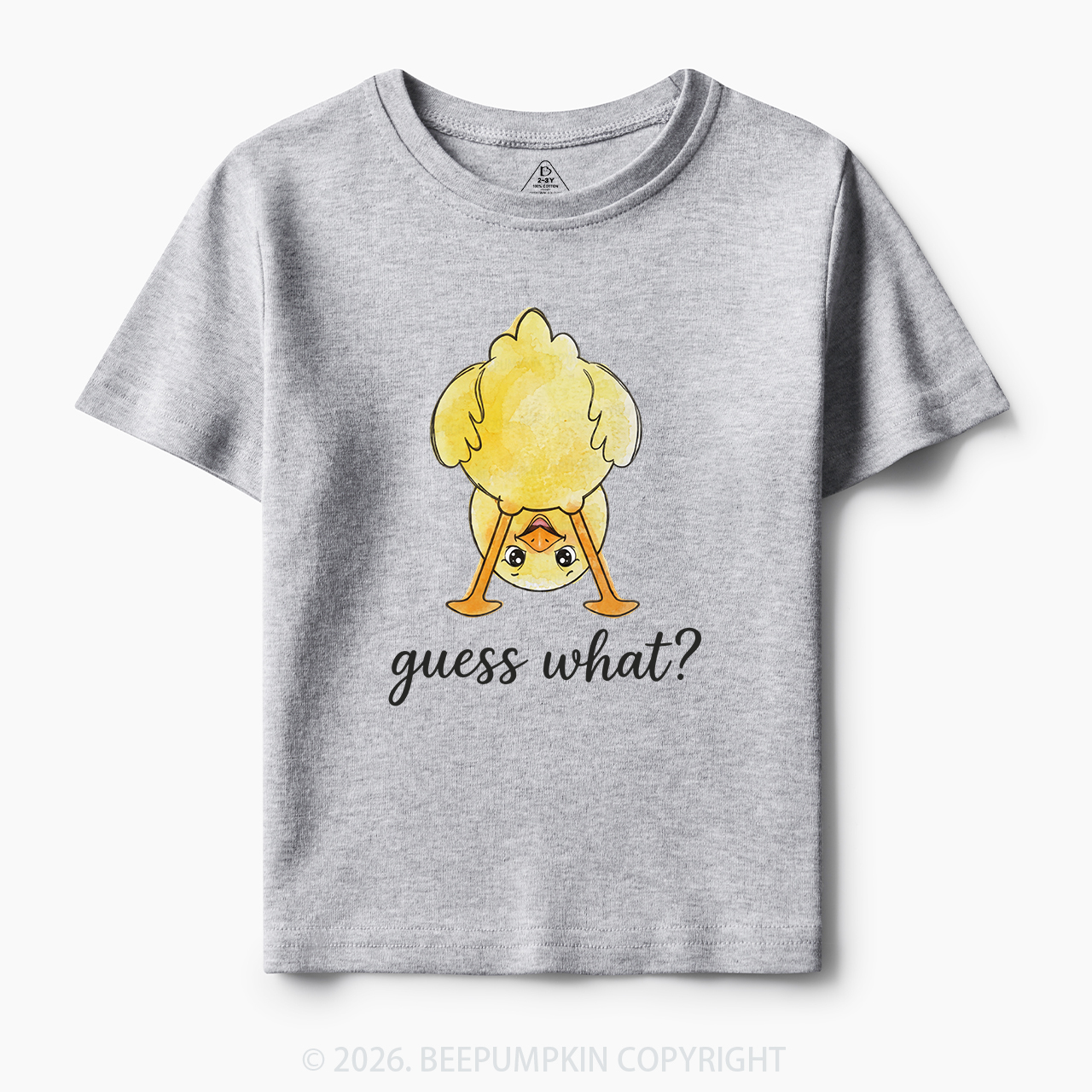 Guess What Chicken Butt Cute Funny Animal Toddler&Kid's Tees