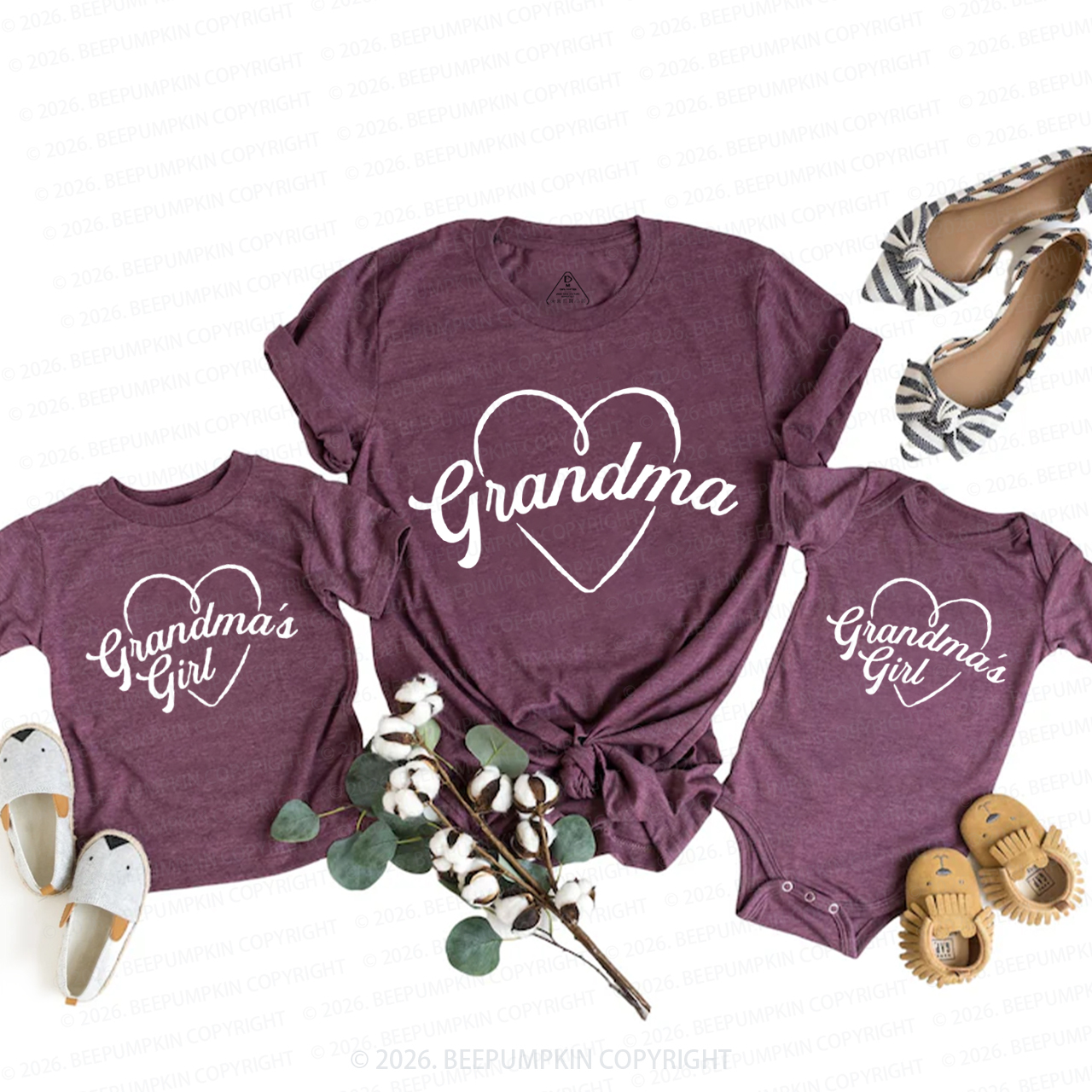 Personalized Grandma And Me Mom&Me Matching T-Shirts