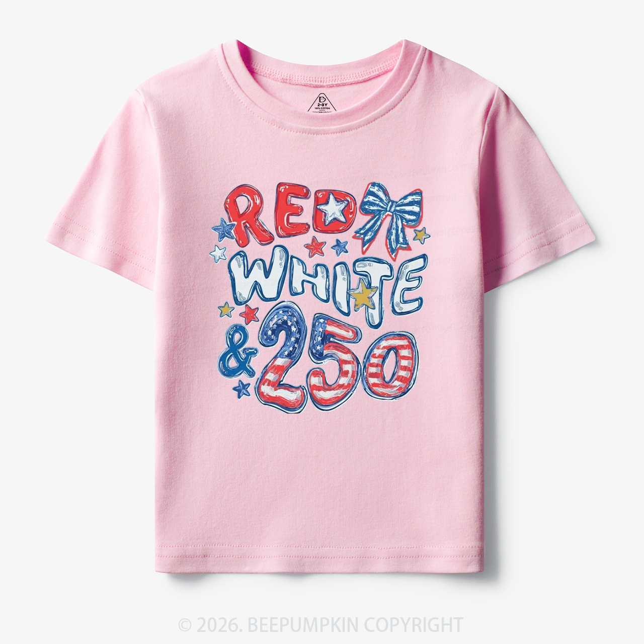 Red White & 250 Anniversary Toddler&Kid's Tees