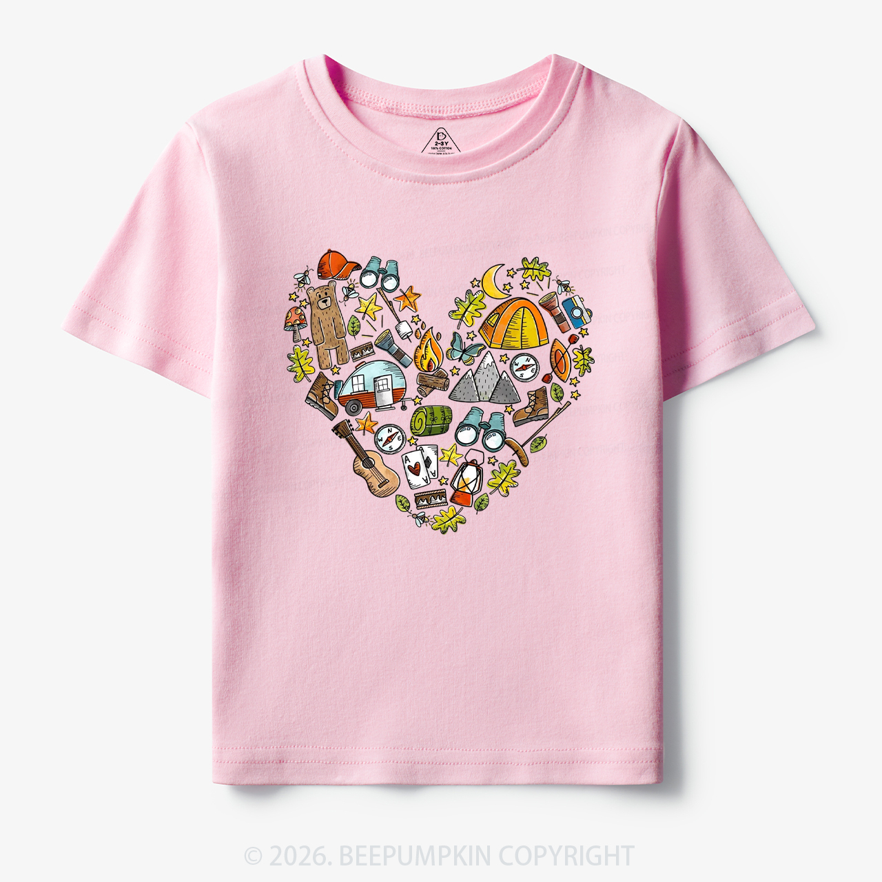 Love Camping Funny Hiking Toddler&Kid's Tees