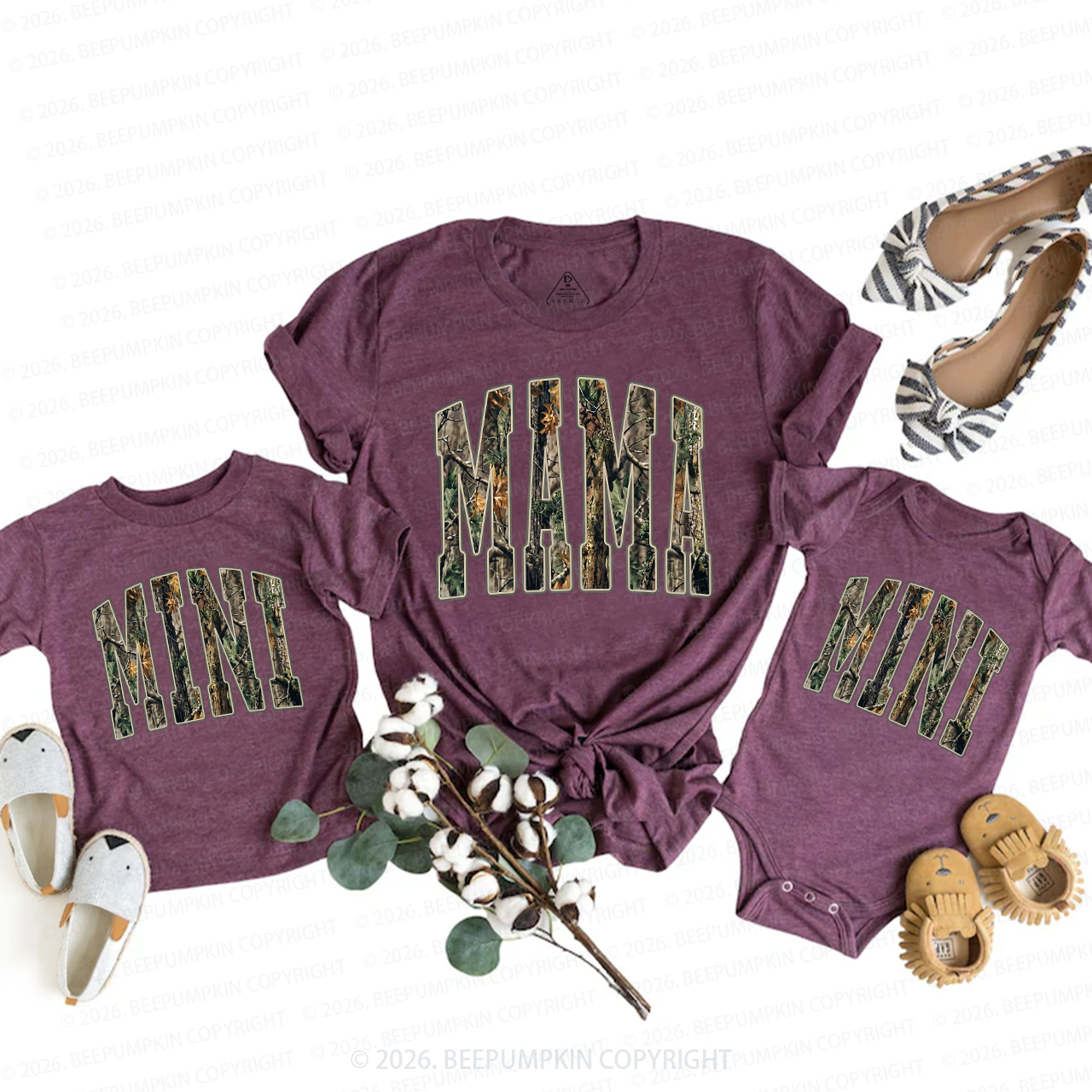 Mama and Mini Camo Mom&Me Matching T-Shirts