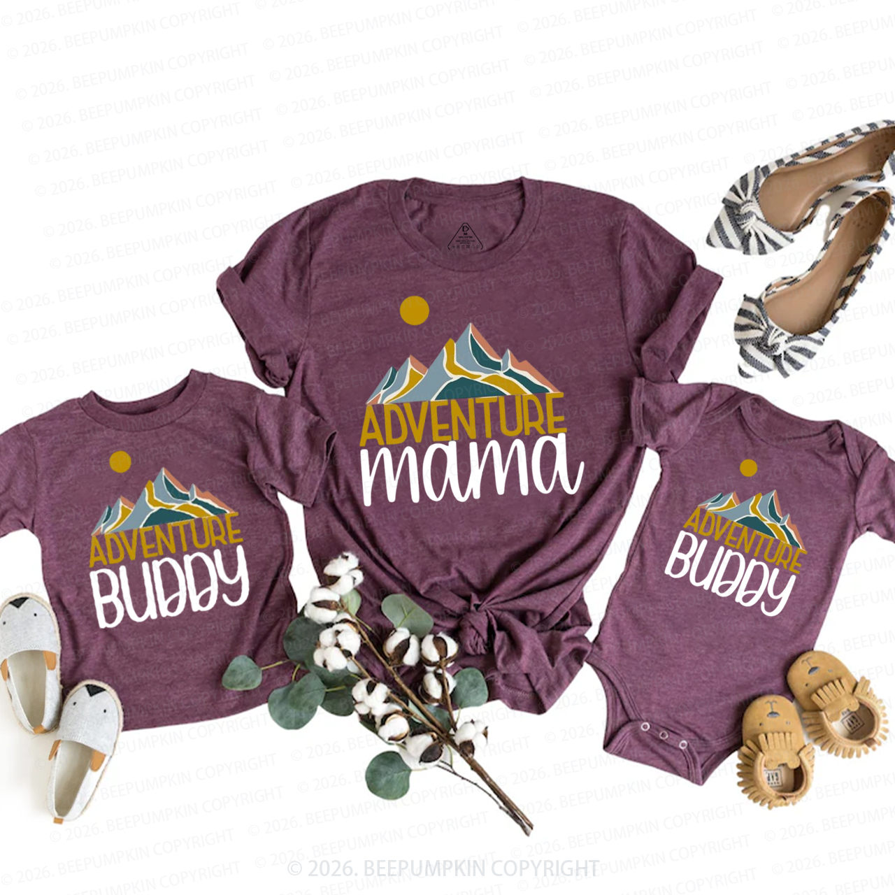 Personalized Adventure Outdoor Mom&Me Matching T-Shirts