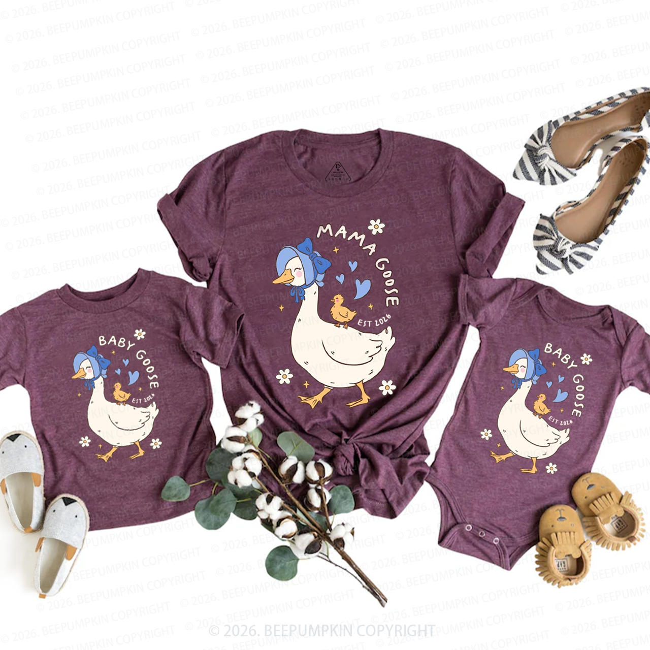 First Mothers Day Silly Goose Mom&Me Matching T-Shirts