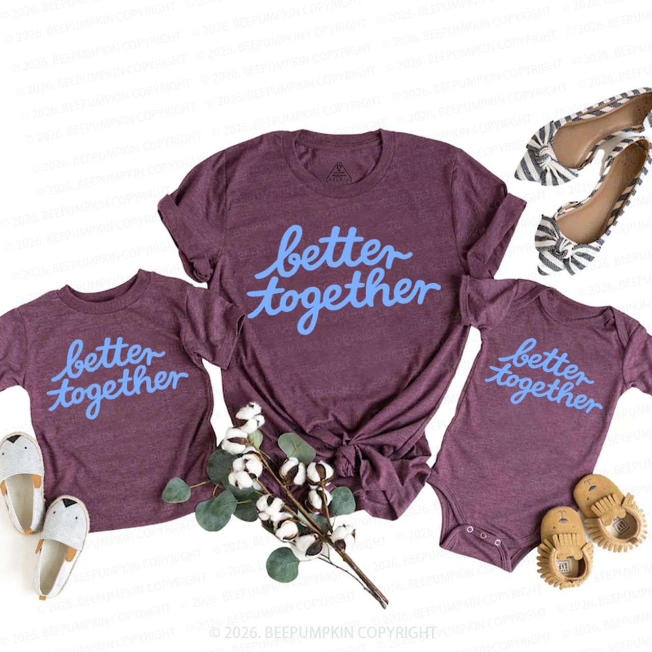 Personalized Baby Penguin Mom&Me Matching Tees Sale-Beepumpkin™