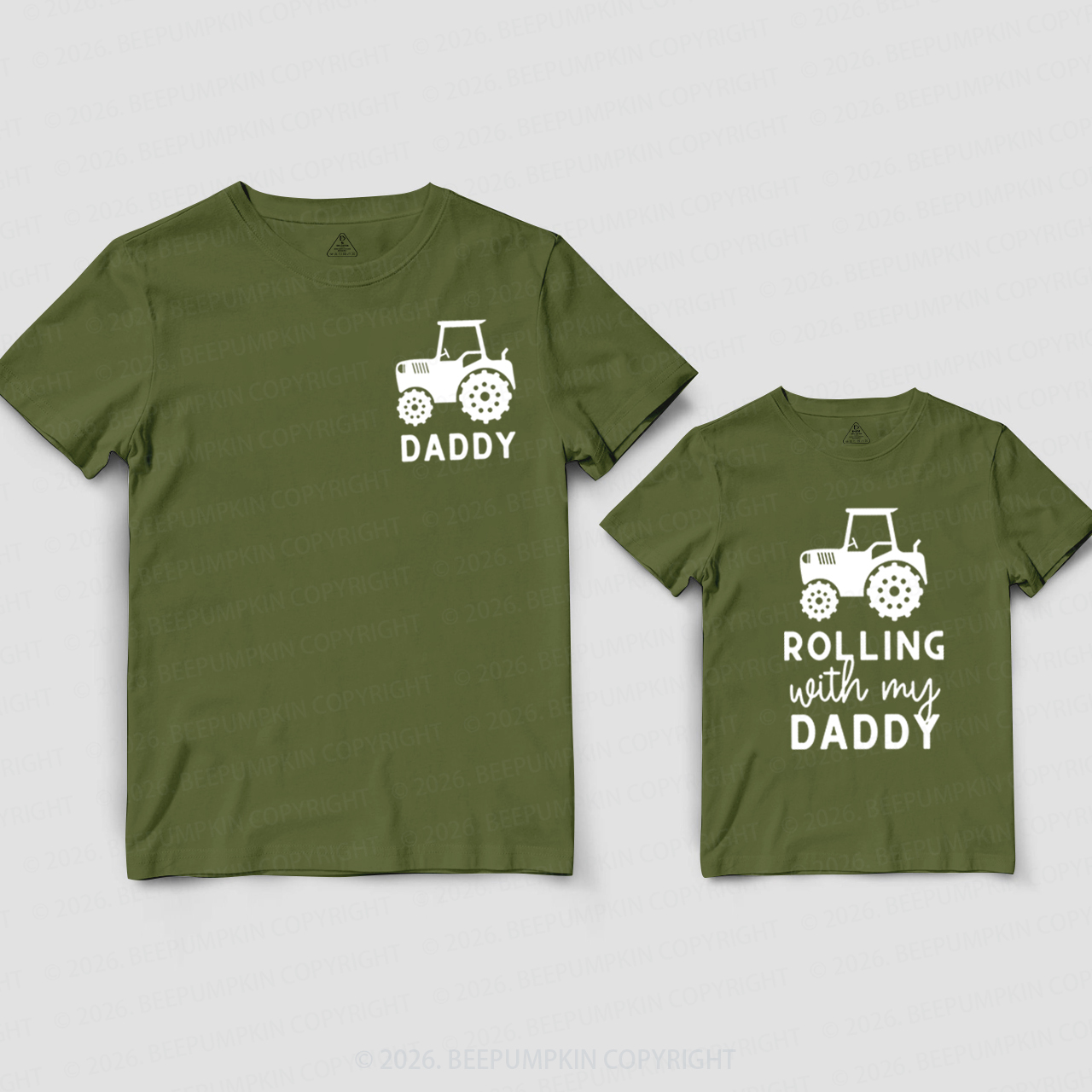 Personalized Rolling with My Family Dad&Me Matching Shirts
