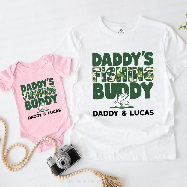 Personalized Fishing Buddies Dad&Me Matching Shirts