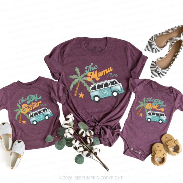 Surfing Beach Wave Family Matching T-Shirts