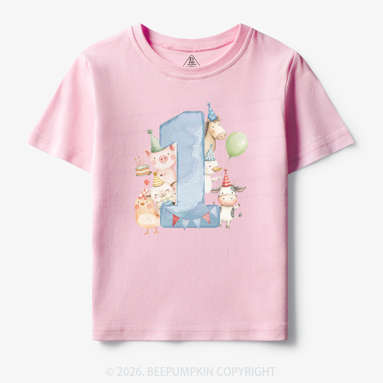 Personalized Farm Birthday Toddler&Kid's Tees