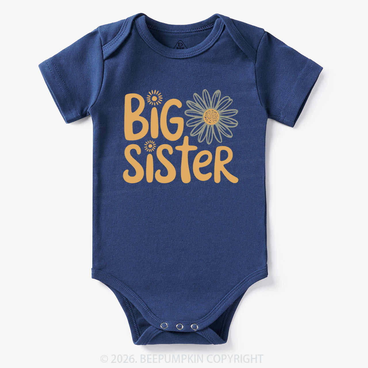 Big Sister Daisy Boho Flower Bodysuit