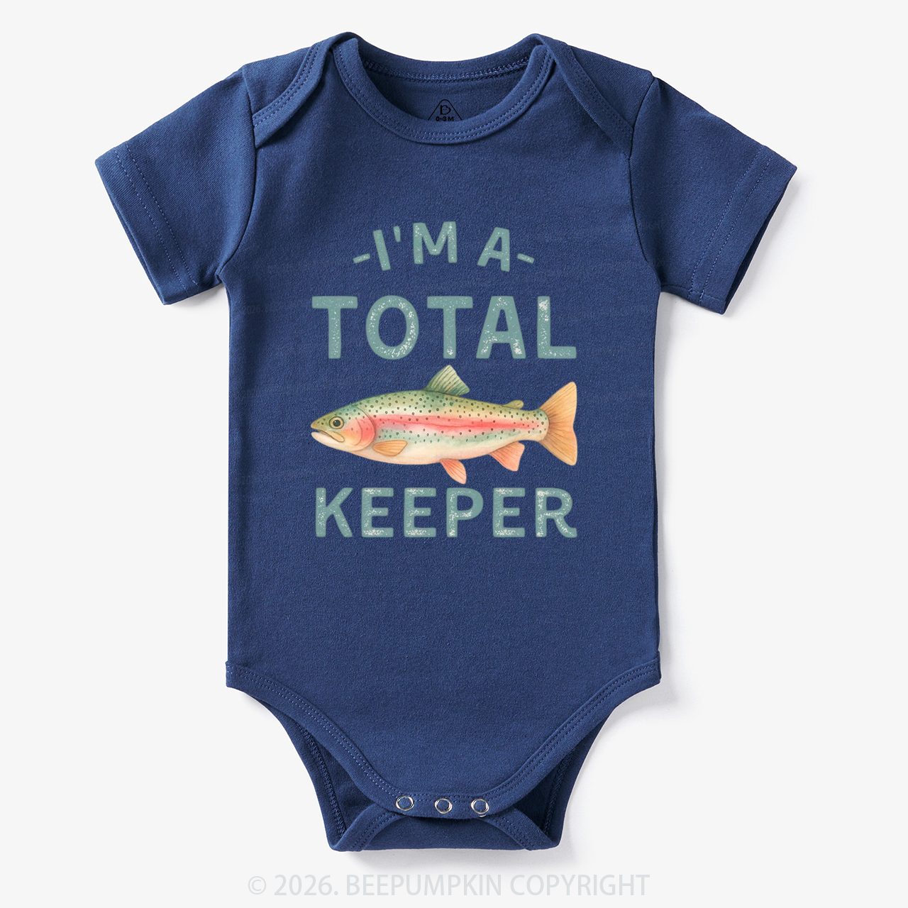I'm a Total Keeper Funny Fishing Bodysuit