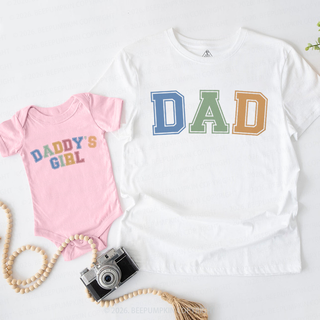  Retro Daddy & Me Father's Day Dad&Me Matching Shirts