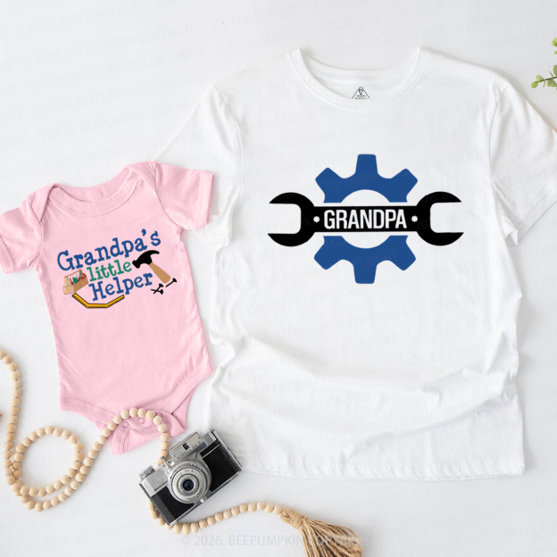 Grandpa and Grandpa's Little Helper Grandpa&Me Matching Shirts
