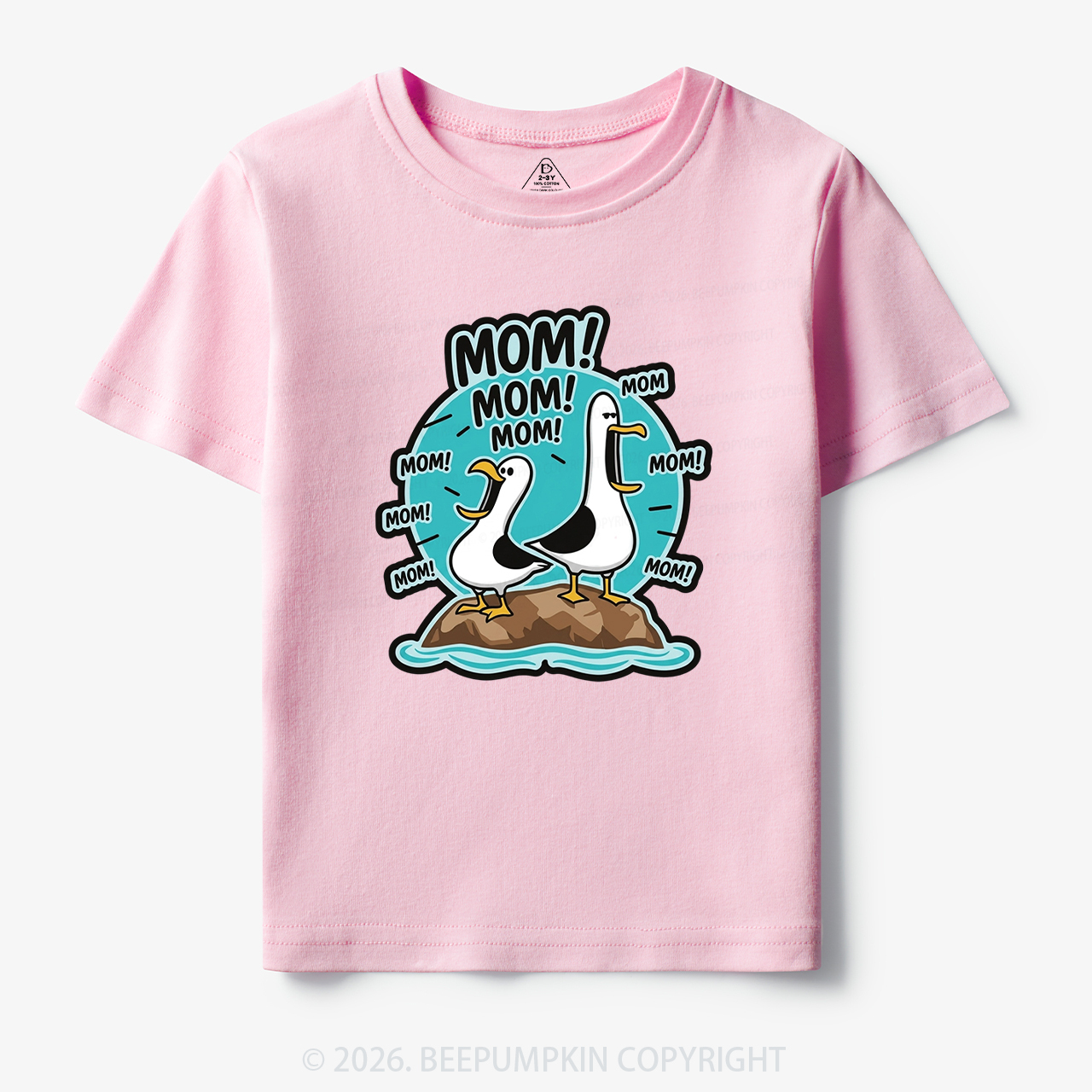 Funny Seagull MOM Toddler&Kid's Tees