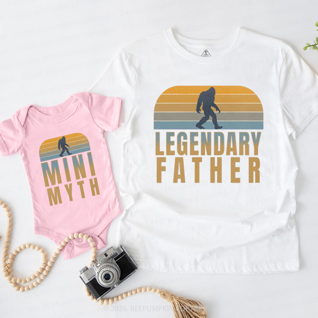 Bigfoot Dad and Baby Dad&Me Matching Shirts