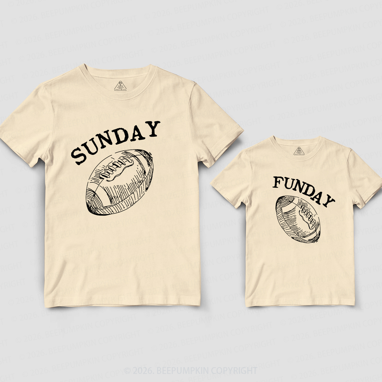 Sunday Funday Football Dad&Me Matching Shirts