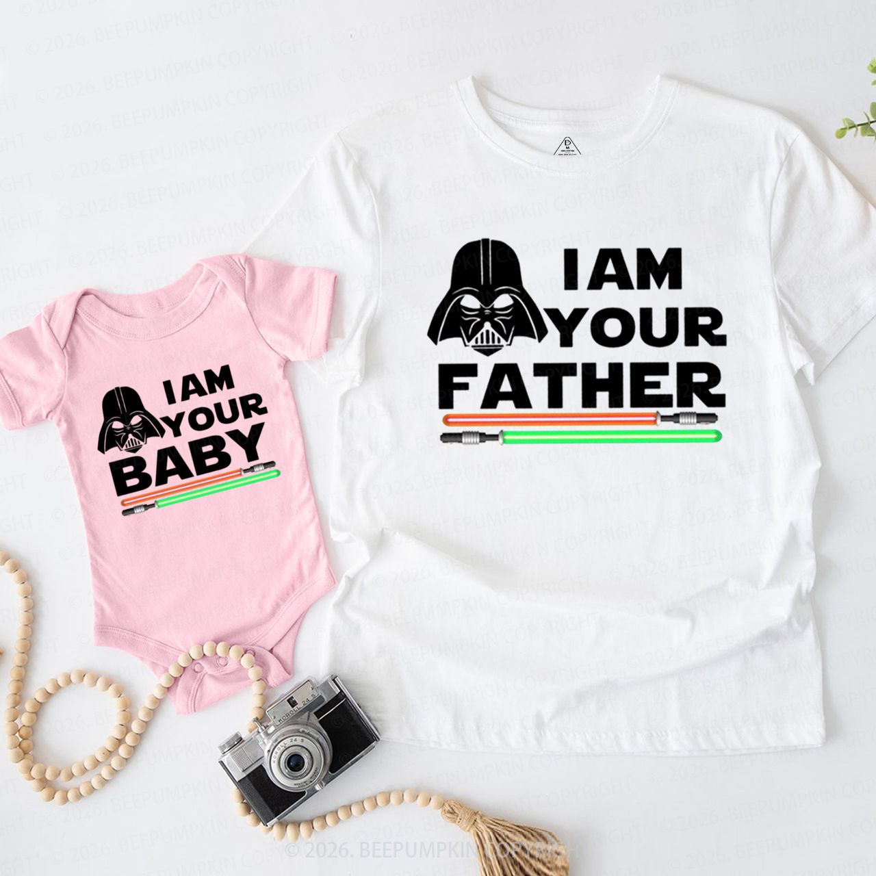 I Am Your Baby and I Am Your Father Dad&Me Matching Shirts