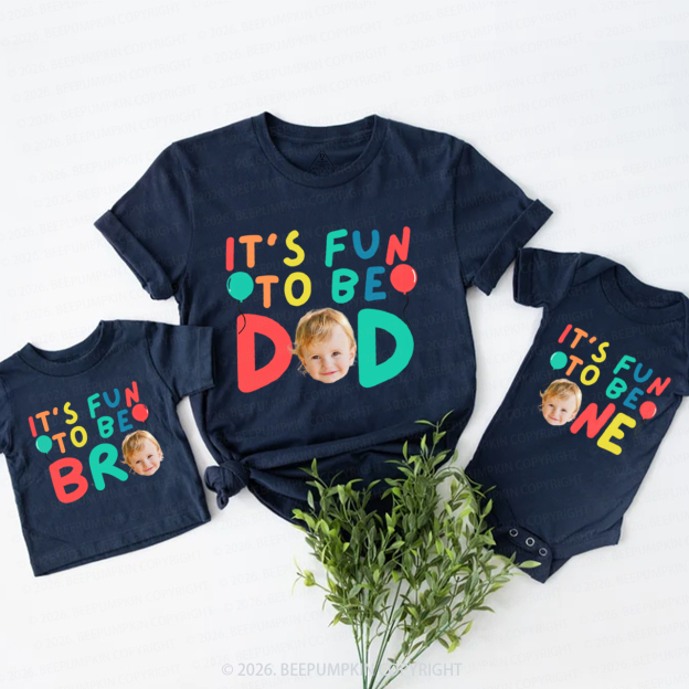 Personalized It's Fun to Be One Birthday Family Matching T-Shirts