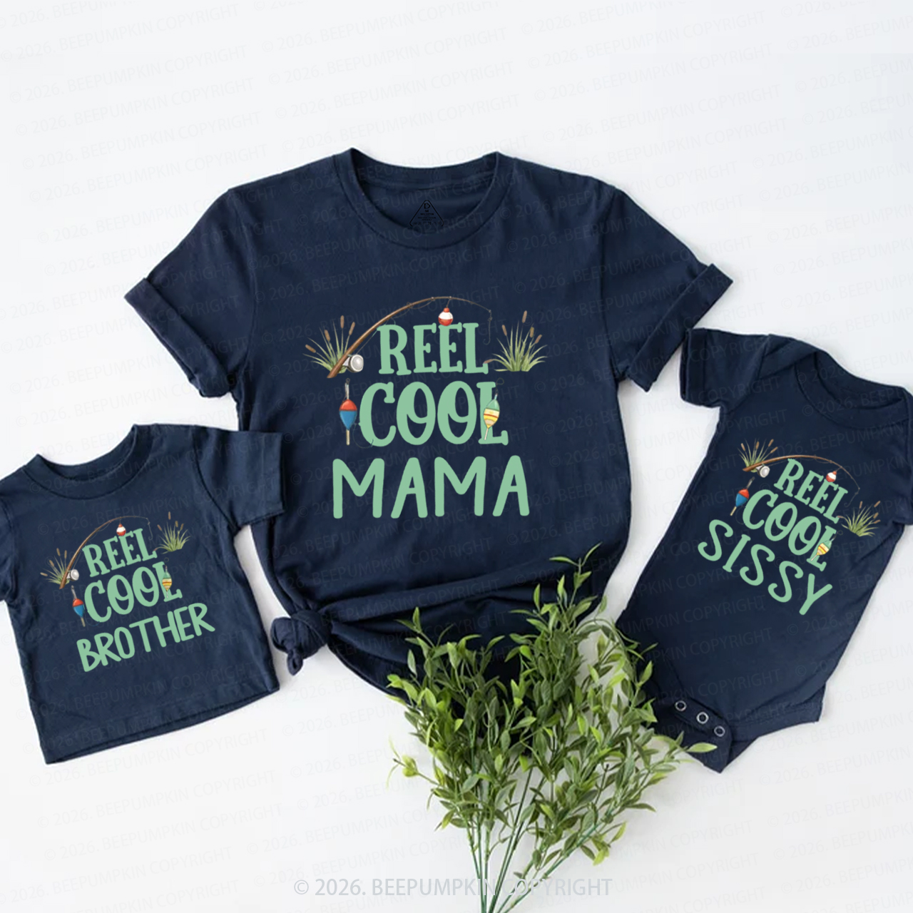 Personalized Oh Fishally One Birthday Family Matching T-Shirts