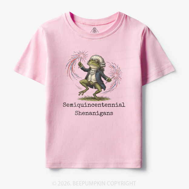 American 250th Anniversary Funny Frog Retro Toddler&Kid's Tees