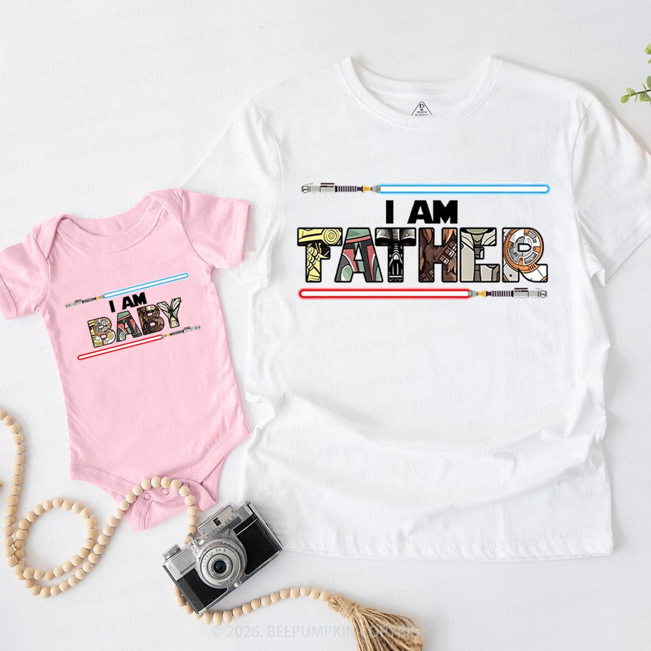 Personalized I Am Father Dad&Me Matching Shirts