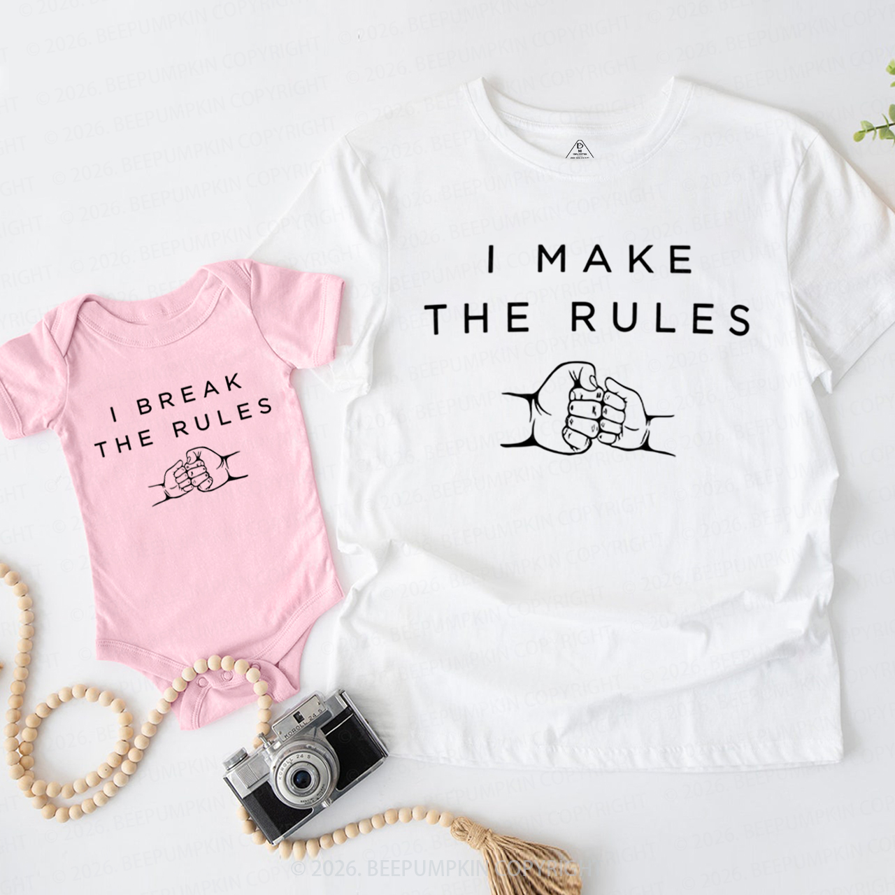 I Make or Break The Rules Dad&Me Matching Shirts
