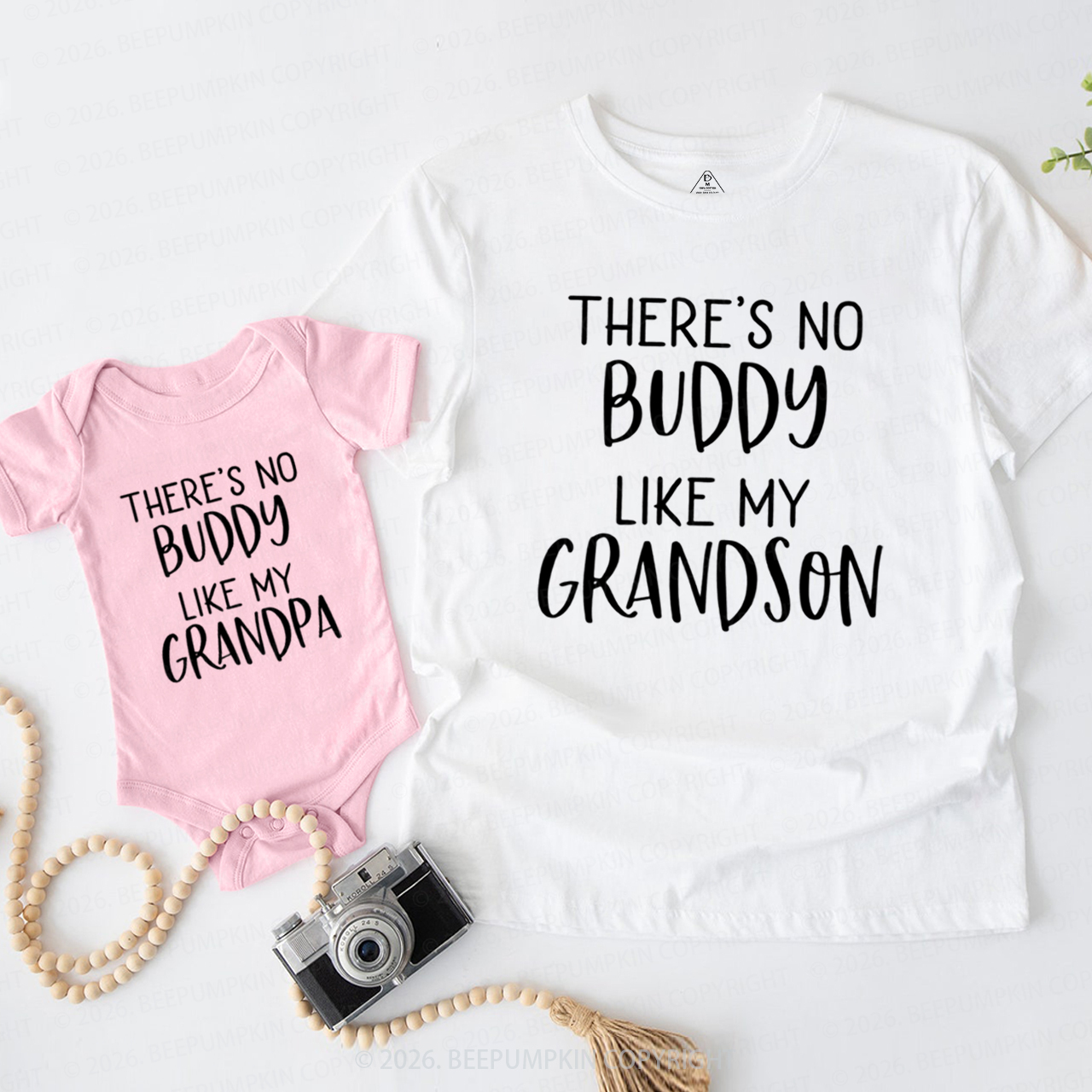There's No Buddy Like My Grandson Grandpa&Me Matching Shirts