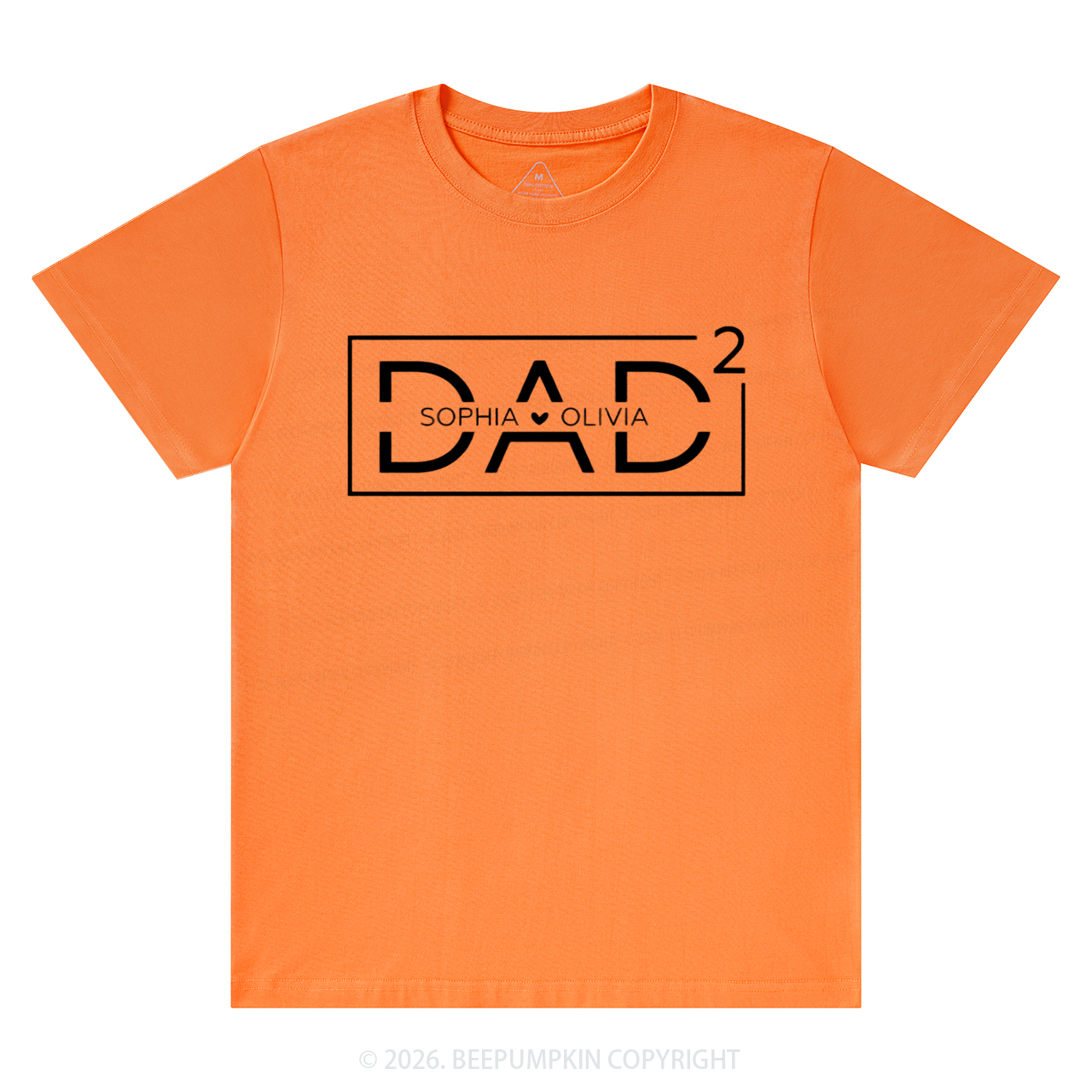 Personalized Dad Squared With Kids Names T-Shirts