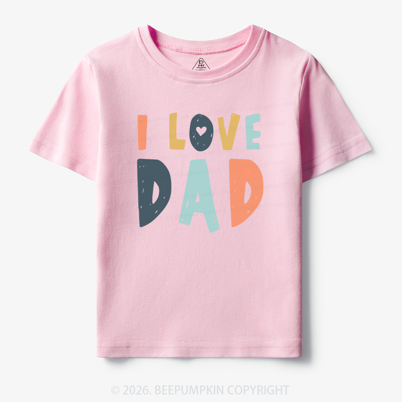 Father's Day 'I Love Dad' Toddler&Kid's Tees