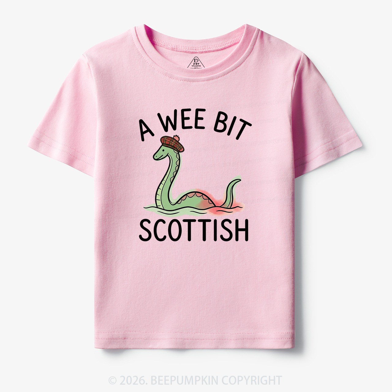 A Wee Bit Scottish Funny Loch Ness Monster Toddler&Kid's Tees