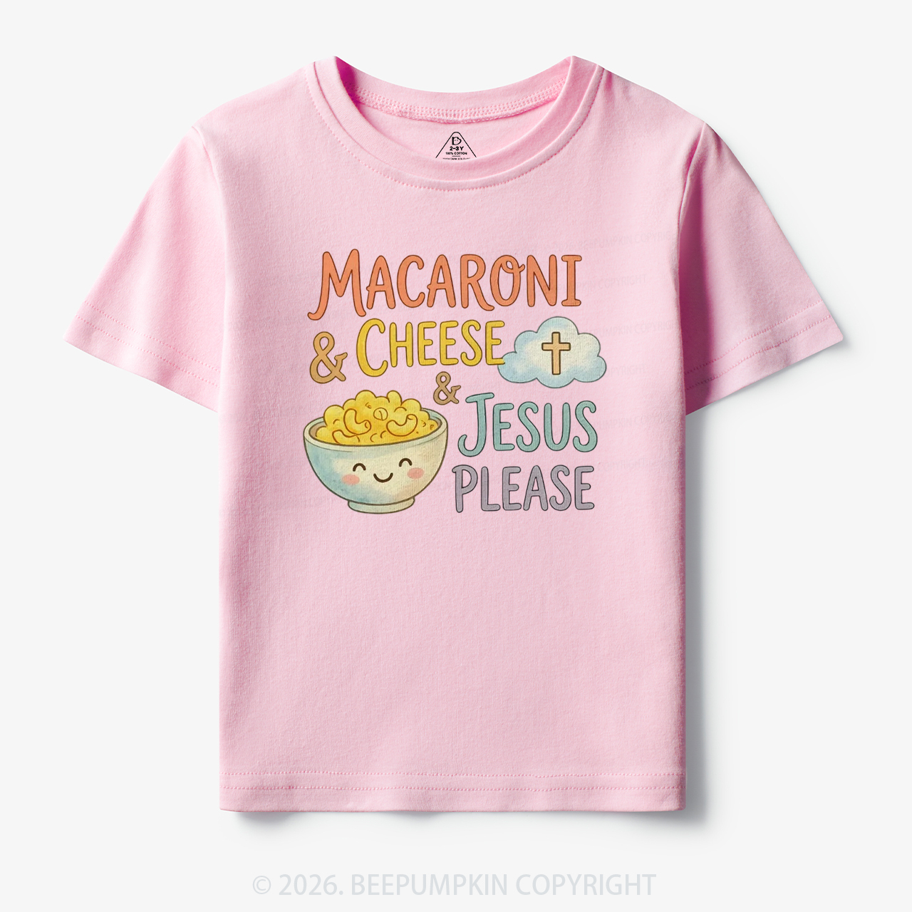 Macaroni & Cheese & Jesus Please Toddler&Kid's Tees