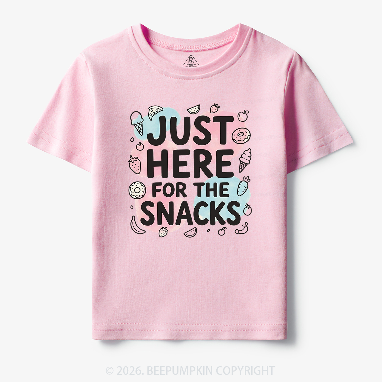Just Here for the Snacks Funny Toddler&Kid's Tees