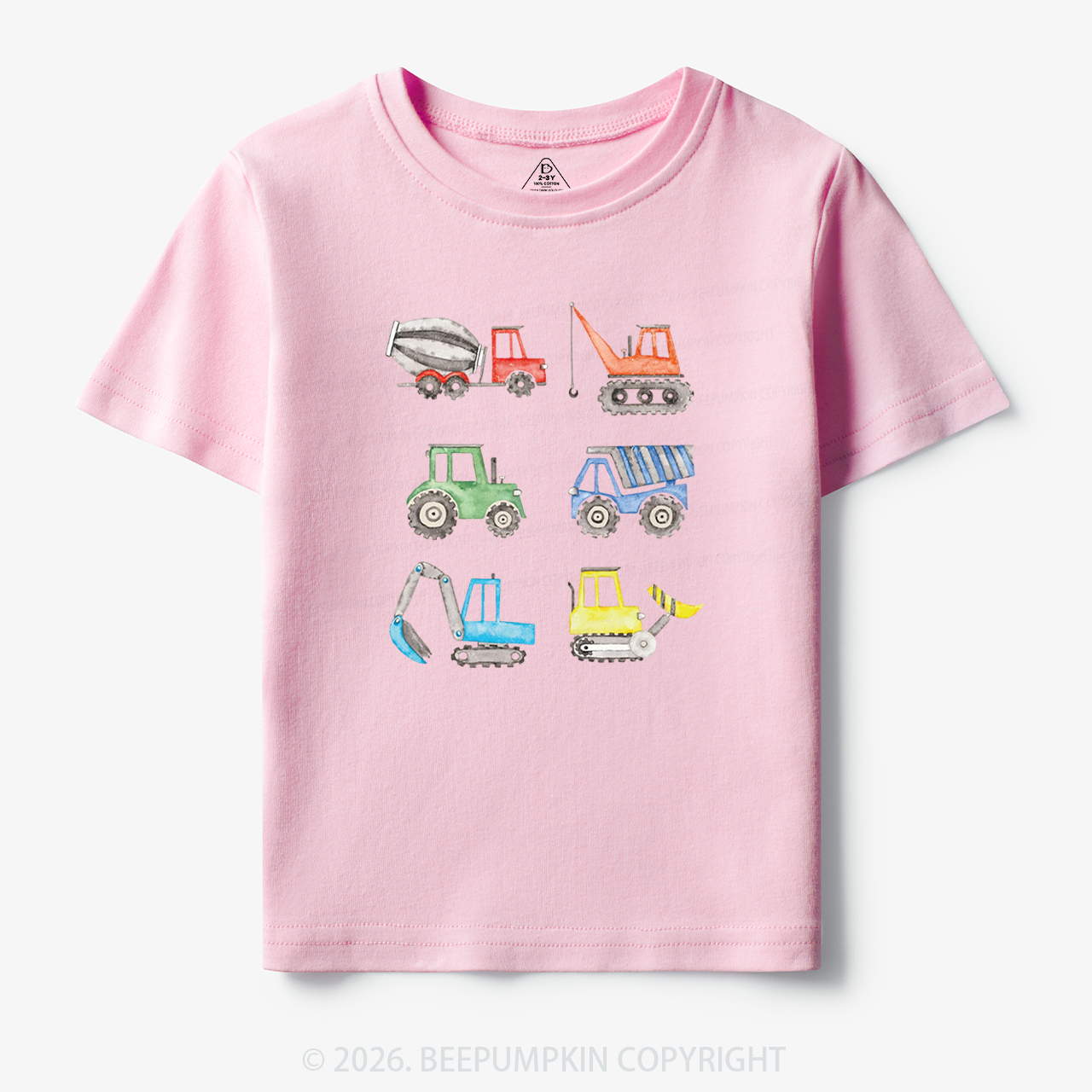 Truck Construction Excavator Toddler&Kid's Tees