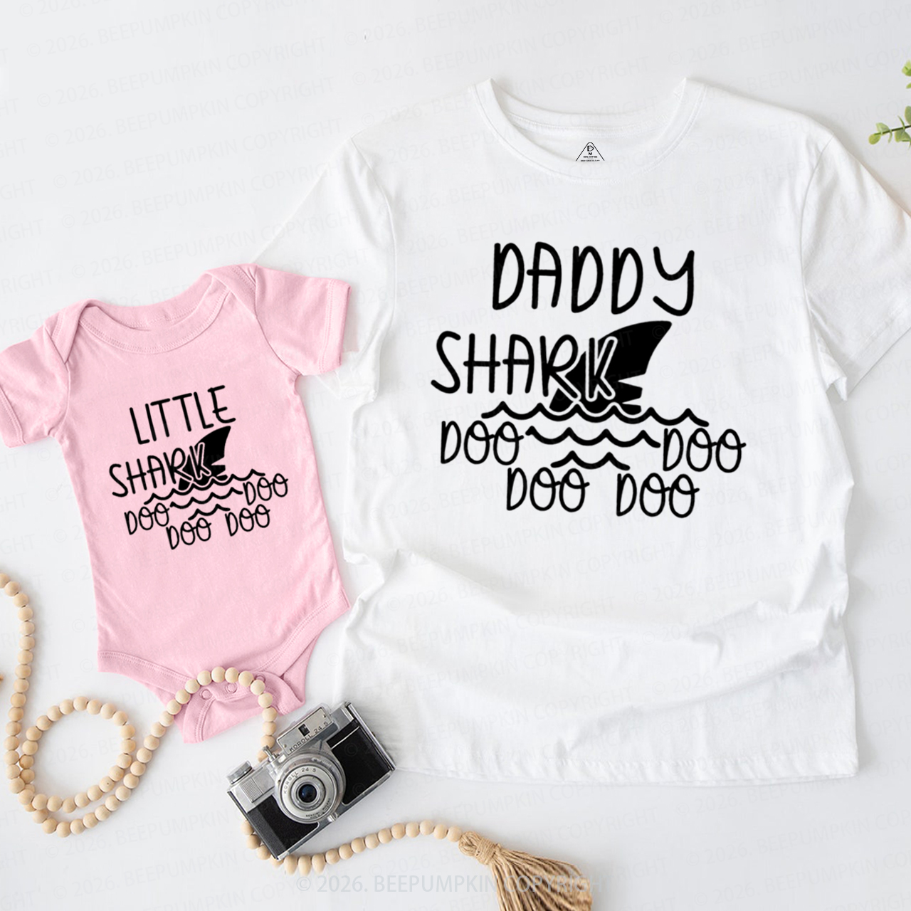 Personalized Shark Doo Doo Dad&Me Matching Shirts