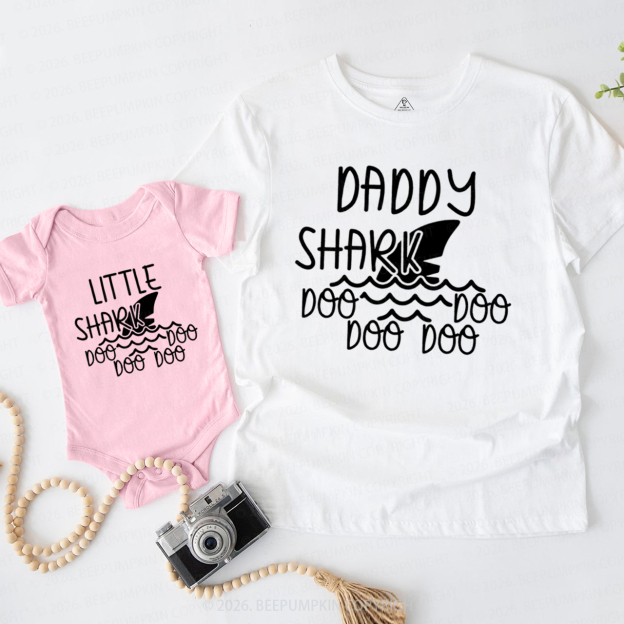 Personalized Shark Doo Doo Dad&Me Matching Shirts