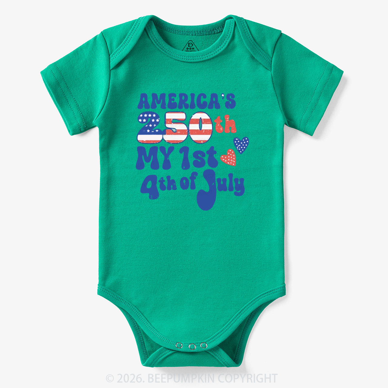 My First 4th of July America 250th Bodysuit