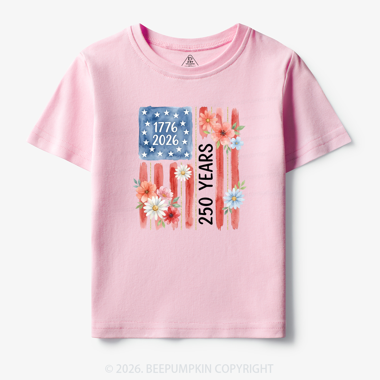 United States of America 250th Patriotic Flag Toddler&Kid's Tees