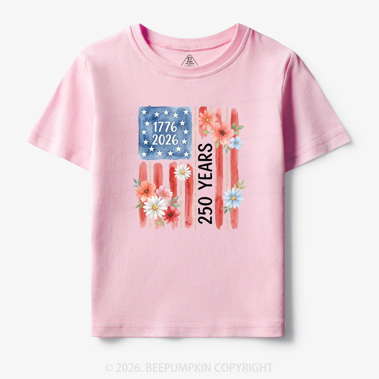 United States of America 250th Patriotic Flag Toddler&Kid's Tees