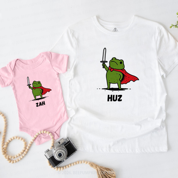 Funny Fantasy Frog Dad&Me Matching Shirts
