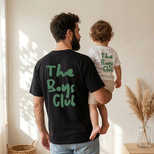 The Boys Club Dad&Me Matching Shirts-Back Design