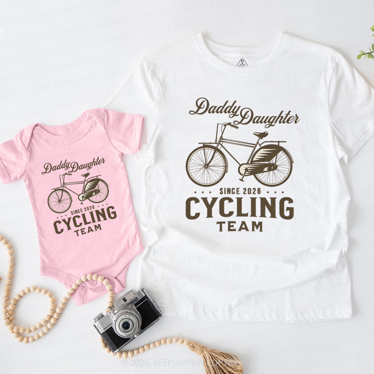 Daddy Daughter Matching Cycling Team Dad&Me Matching Shirts