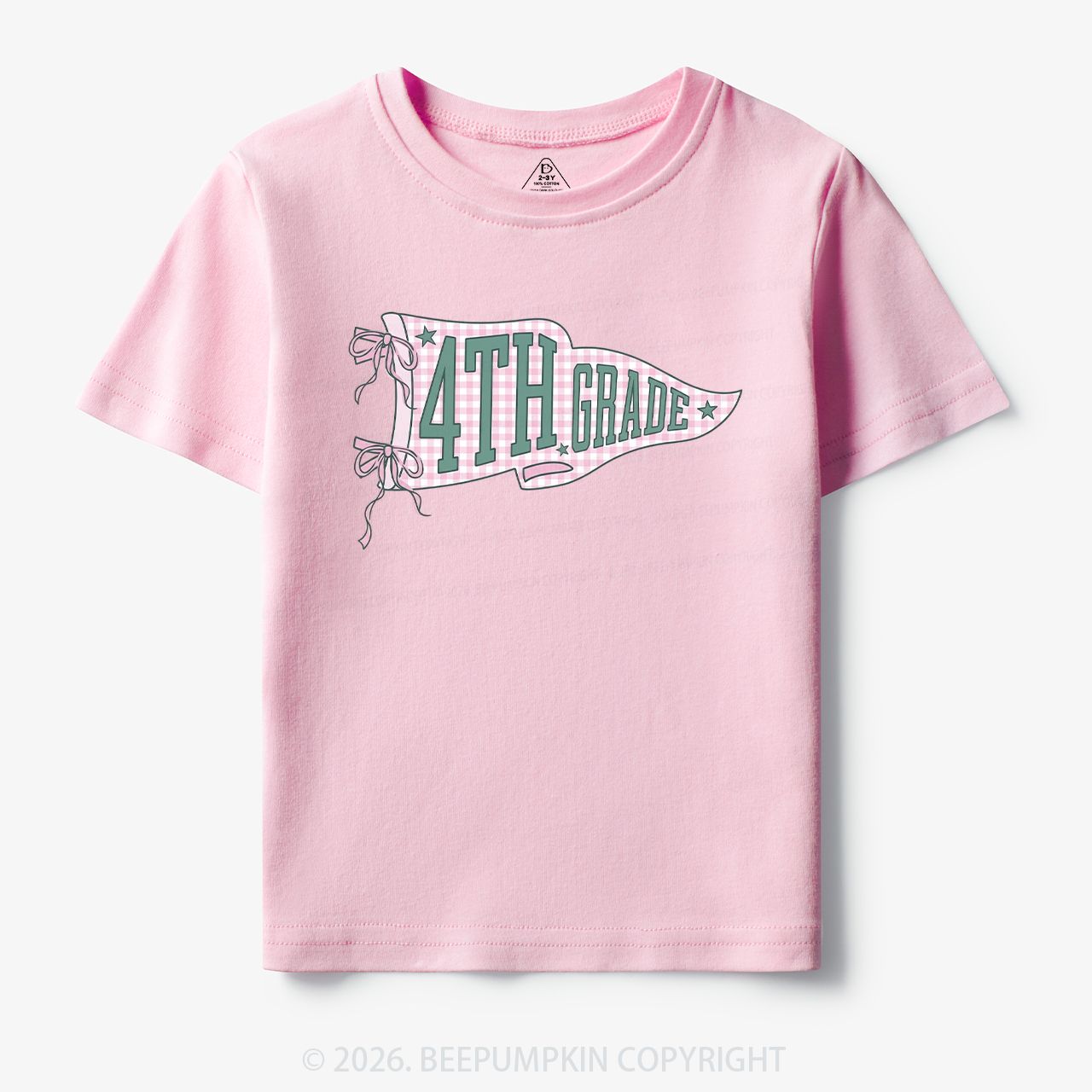 Personalized Pennant Grade Level Team Toddler&Kid's Tees
