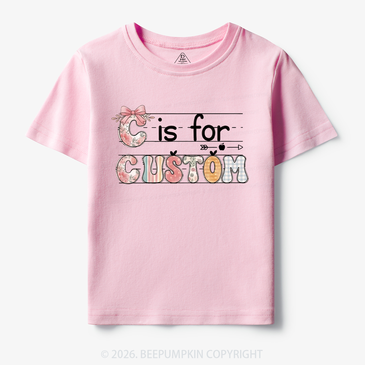 Personalized Kids Name Back To School Toddler&Kid's Tees