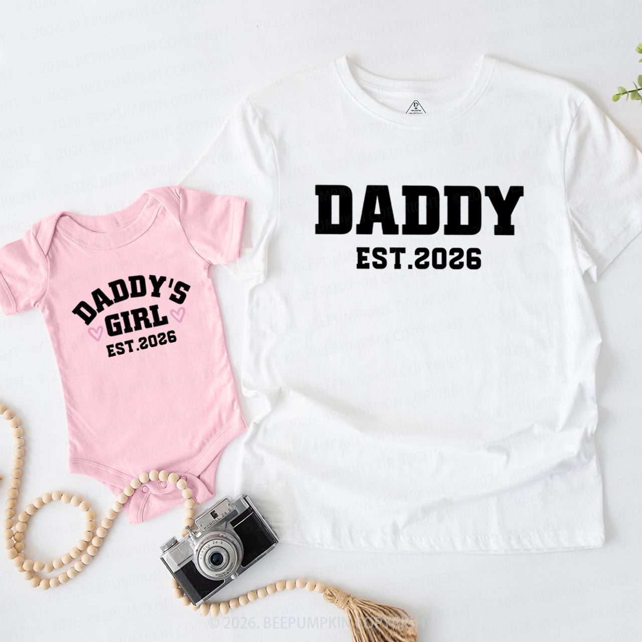 Daddy with Daddy’s Baby Dad&Me Matching Shirts